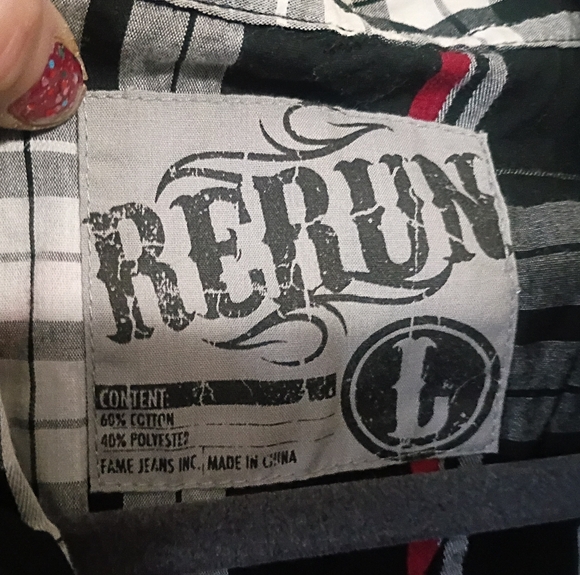 Pre-owned Rerun Button Down - Picture 3 of 3